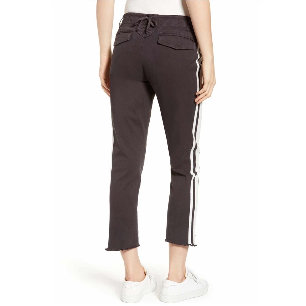 PAM & GELA stripe Step Hem pants 👖
